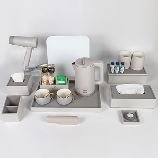 Hotel guest room ABS plastic tray consumption box tissue box tea box B & B toiletries box suit wholesale