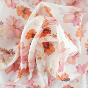 New Granular Bottom Small Square Spring Garden Jacquard Printed Fabric Women's dress Dress Bag Clothing
