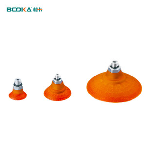 BOOKA Baika Factory Direct Supply FUF Flat Ribbed Vacuum Suction Cup Joint Handling Empty Convex Surface Suction Cup