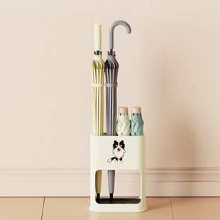 Umbrella Storage Rack Long-handle Umbrella Cabinet Rack Floor-standing Draining Rack Umbrella Bucket Doorway Home Creative Storage for Hair
