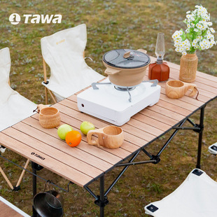Tawa outdoor table and chair portable aluminum alloy lifting table camping supplies equipment folding picnic egg roll table set