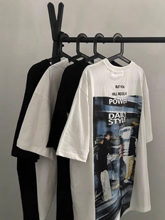 International Eagle 2025 New Original Short-sleeved T-shirt Men's Summer American Street Skateboarding Junior Printed vintage Half-sleeved
