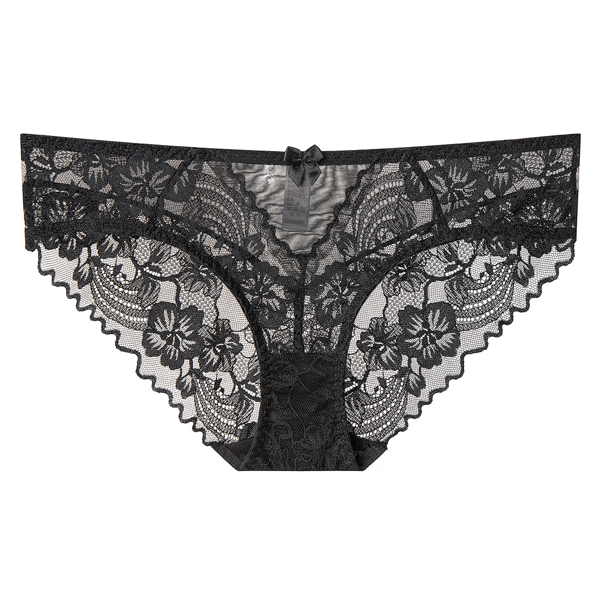 Sexy lace pure cotton panties for women, summer ultra-thin, breathable, comfortable, sexy, mid-waist triangle, antibacterial and breathable.