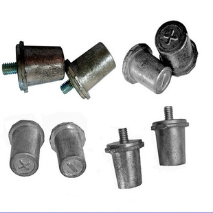 Dongguan die-cast lead antimony lead alloy pile lead inlaid copper core open clip lead piece, battery electrode lead column