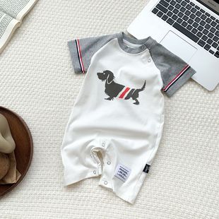 Детские летние новые новорожденные модные корейские мультипликационные щенки