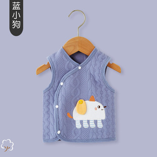 Baby's Vest Весна, осень и зима Одежда Чистый хлопок Baby's Vest с хлопковой подкладкой Теплый детский жилет