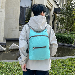 Skin bag large capacity ultra-light portable folding Bag Men's sports backpack earphone hole outdoor travel backpack