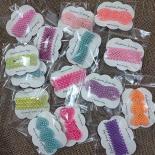 Korean Style Simple Style 2022 New Side Clip Duckbill Clip One-character Clip Girl's Bangs Clip Elegant Rhinestone Pearl Hairpin