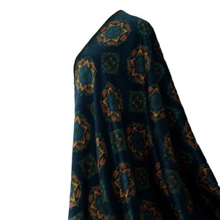 Silk Xiangyun Yarn Leather Paoxiang Flower Song Brocade Cloth Cassava Plant Silk Human Silk Direct Broadcast Fabric Garment Jacquard Post