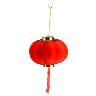 Indoor Outdoor Flocking Red Lantern Hanging Bonsai Shopping Mall Decorations Wedding Festive Hanging Lantern