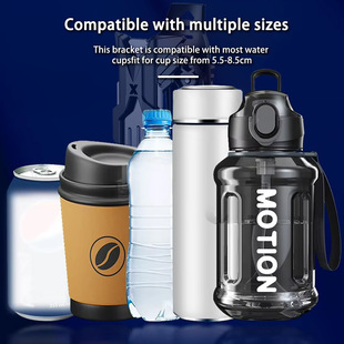 Cross-border Amazon motorcycle kettle rack universal mountain battery bike riding bracket aluminum alloy water cup rack wholesale