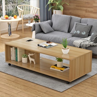 Small table portable coffee table simple bedroom bay window coffee table living room home wooden rental room small apartment
