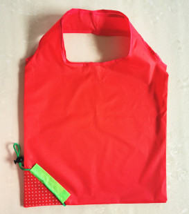 Strawberry Portable Promotional Gift Bag Urgent Custom LOGO Supermarket Portable Fruit Foldable Shopping Bag