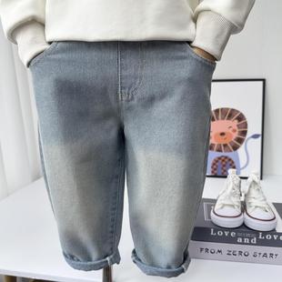 Boys Jeans Spring and Autumn 2025 New Children Loose Soft Pants Baby Casual Pants Little Boy Trousers