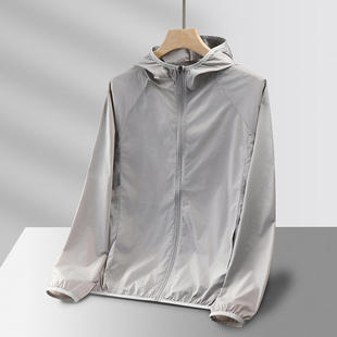 Outdoor summer men's and women's sunscreen clothing breathable skin clothing sunscreen clothing sports windbreaker coat printed LOGO printing