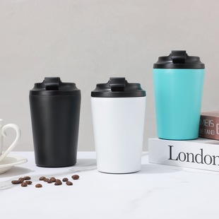 Amazon 12oz мини кофе чашка 304 из нержавеющей стали двухслойная вакуумная термочашка портативная холодная молочная чашка