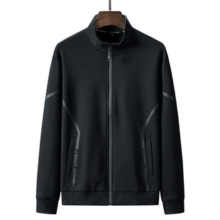 Casual Sports Sweater Men's Spring and Autumn New Fashion Handsome Cardigan Collar Jacket plus size Men's Clothes