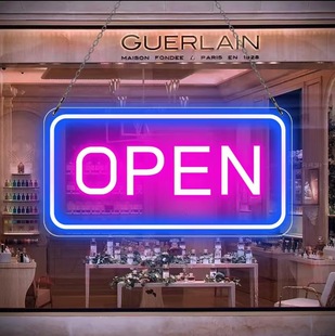 Трансграничные open неоновые огни в продаже