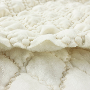 Embroidered Fabric Internet Celebrant Plush Cloud Pillow Fabric Quilted Embroidered Elastic Pearl Diamond Cotton Stereo Embroidered Fabric