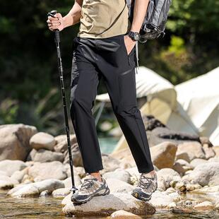 Men's High-end Outdoor Sports Breathable Hiking Climbing Elastic Quick-drying Pants