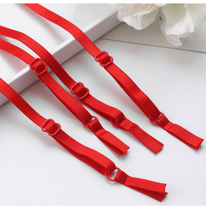 in stock supply finished nylon underwear shoulder strap adjustment non-slip belt elastic belt color underwear sling bra strap