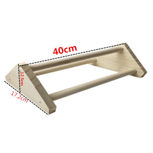 Factory Wholesale Ornamental Chicken Stand Pet Chicken Wooden Stand Rooster Hen 3 Stand Bar Parrot Toy