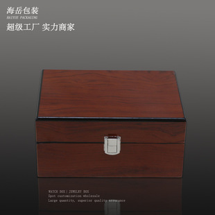 Cross-border in stock watch box high-grade piano paint high-gloss watch box wooden box rosewood watch storage box