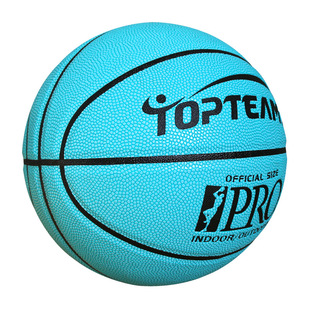 № 7 Tiffany Blue Basketball № 5 Учащиеся начальной школы Индивидуальный Баскетбол Оптовая продажа Девочки Мальчики Мягкий кожаный синий мяч