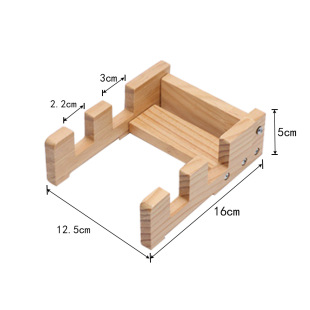 New Household Multi-functional Kitchen Storage Rack Tableware Easy to Clean Eco-friendly Solid Wood Layered Small Shelf Tray