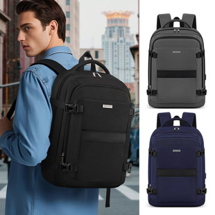 Cross-Border New Backpack for Men and Women USB Charging Large Capacity Business Travel Bag Computer Bag Middle School Student Bag