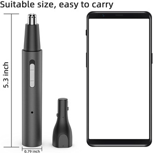 Cross-border nose hair trimmer metal tube electric nose hair trimmer three-in-one Multi-function USB charging electric eyebrow trimmer