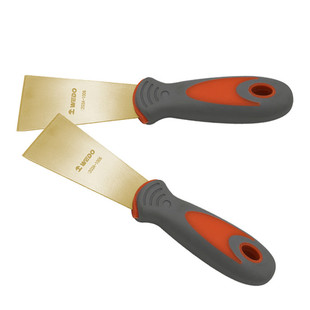 WEDO dimension factory in stock explosion-proof plastic handle mud knife non-sparking mud knife aluminum bronze putty knife