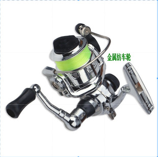 Metal spinning wheels small conventional feet dual-purpose pen fishing rod for throwing and throwing manufacturers wholesale mini 100 miniature