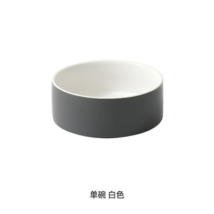 Ceramic cat food bowl cat food bowl drinking bowl protective cervical spine dog bowl dog food bowl large Pet Bowl Pet Supplies