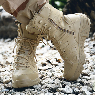 Cross-Border Large Size Men's Boots Men's 2021 Autumn and Winter High-Top Combat Boots Men's Desert Boots Men's Outdoor Trendy Men's Boots
