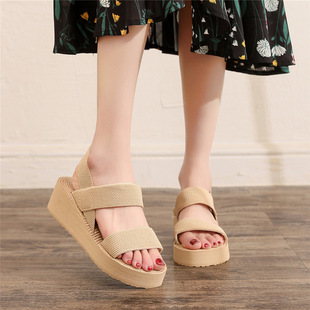 Foreign trade sandals women wear 2022 summer new Korean fashion cross belt ins tide thick bottom Roman shoes wholesale