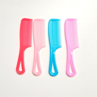 Factory direct stall supply dollar shop hair comb plastic comb children's comb with hole comb small comb