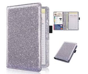 Hotel bronzing menu clip passport bag Pu imitation leather waiter pay invoice clip tip wallet car File set