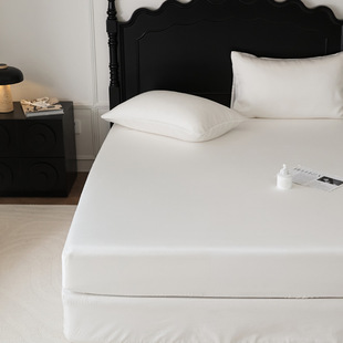 60 Lyocell Tencel Mattress Cover Single Piece Summer Light Luxury Cool Ice Silk Mattress Cover Mattress Cover Protective Cover Single Piece