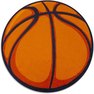 Cross-border Amazon round basketball home living room bedroom bedside blanket swivel chair hanging basket boy game non-slip blanket