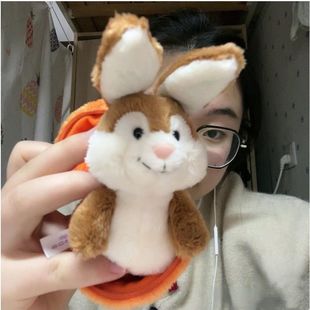Internet Celebrity Removable Dress-up Cute Carrot Plush Doll Pendant Cute Rabbit Plush Doll Keychain