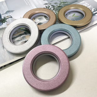 Manufacturer Supplies 800 Bilateral Flat Frosted Roman Circle Art Circle Silencer Curtain Ring Accessories