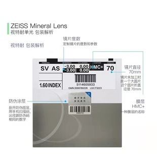 Очки ZEISS Vision 1,67 асферический анти-синий свет 1,60 HD анти-синий свет обесцвечивание близорукость