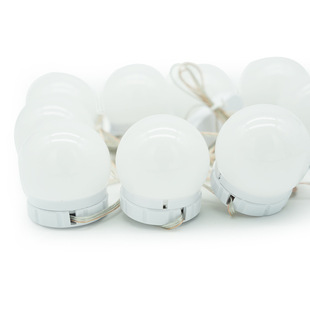 Mirror headlight makeup lamp three-color dimmable light USB Hollywood dressing lamp factory direct cosmetic mirror lamp
