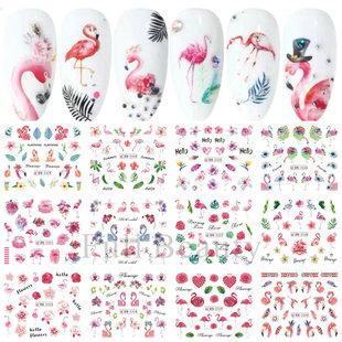 Cross-border new manicure Valentine's Day collection sweet love lips rose watermark nail stickers nail