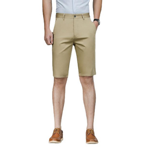 2025 Ice Silk Men's Casual Shorts Men's Summer Thin Straight Five-point Pants Loose Middle-aged and Young Men's Pants