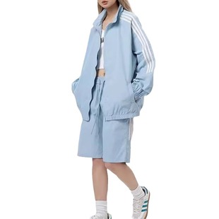 Summer Trendy Brand Street Three Bar Straight Sports Casual Shorts for Men and Women Couple Retro Loose All-match Pants