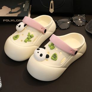 2024 New Summer Fashionable All-match Hole Shoes Women's Indoor and Outdoor Wear Non-slip Waterproof Odor-proof Feeling Women's Thick Sole