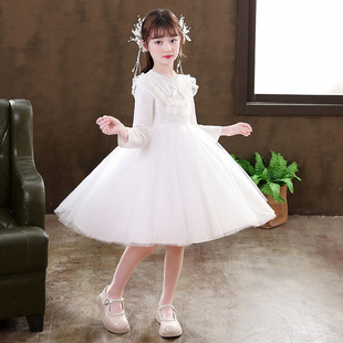 Girls Princess Style dress 2025 New Summer Girls Skirt Super Fairy Princess Skirt Junior High School Girls Lace Skirt