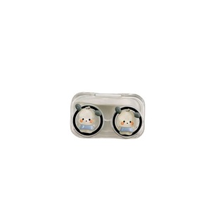 Colored Contact Lens Case Han Feng Transparent Puppy Cute Cartoon Fine Flash Three-dimensional Decorative Contact Lens Accompanying Case